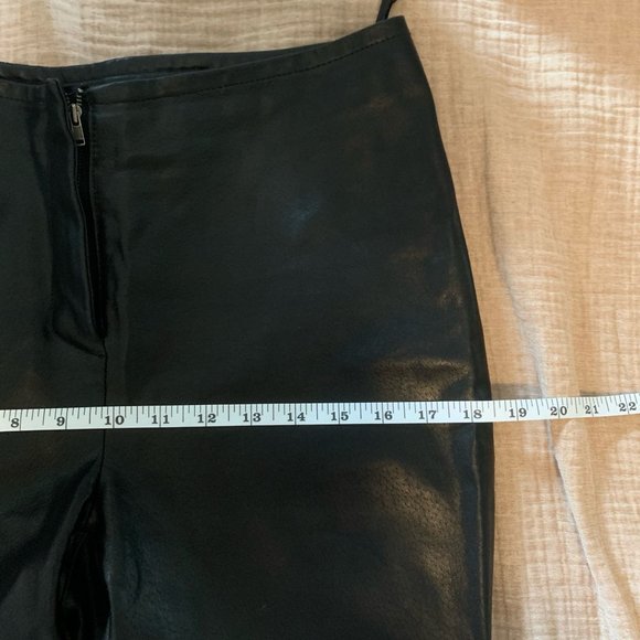 Vintage Indeed Black Leather Fully Lined Pants Size 4 - Picture 12 of 12